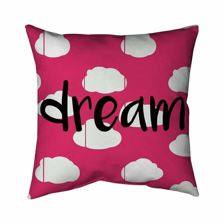 BEGIN HOME DECOR 26 x 26 in. Dream-Double Sided Print Indoor Pillow 5541-2626-MI8